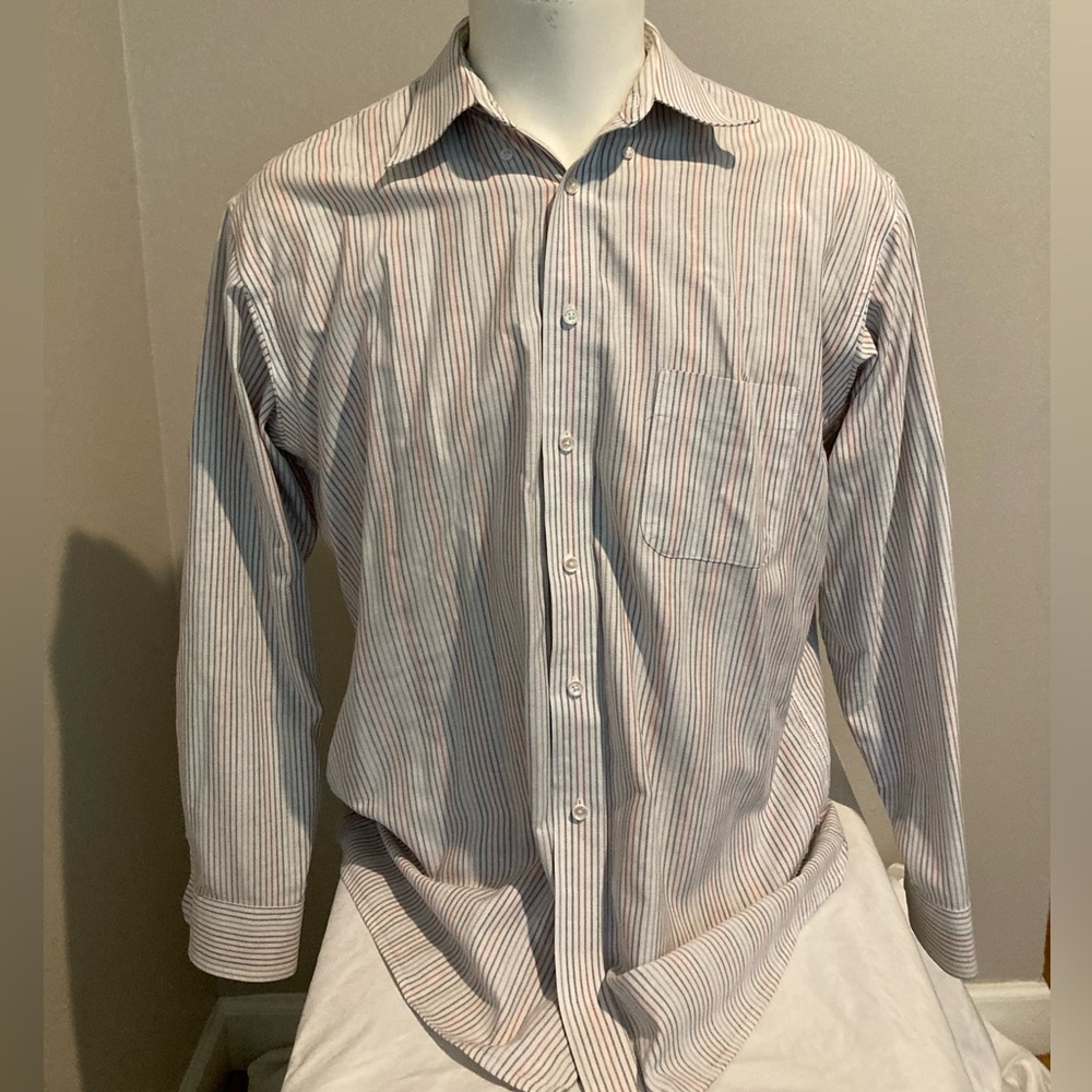 Stafford Wrinkle Free Long Sleeve Button Up Shirt